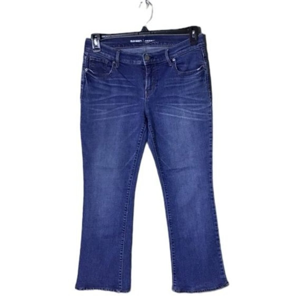 Old Navy Womens Original Mid Rise Jeans Straight Leg Size 8 Short Essential